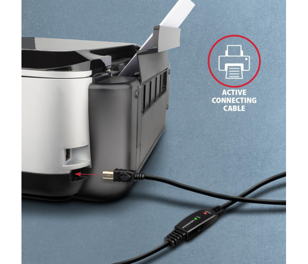 Axagon kabel ADR-220B USB repeater 20 m - 1485415 - zdjęcie 4